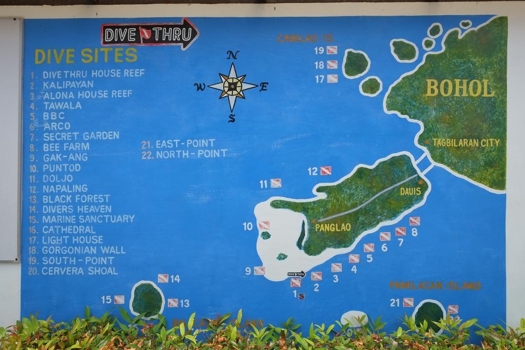 Dive Thru Resort Panglao Eksteriør billede